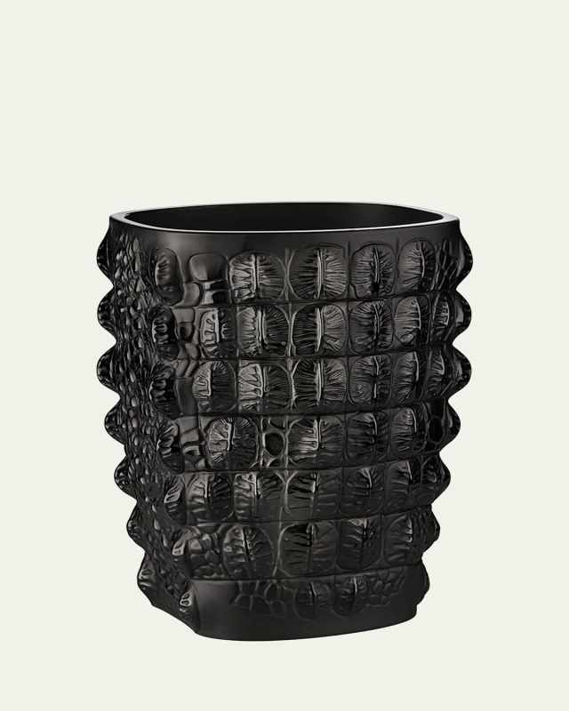 Croco Vase, Black